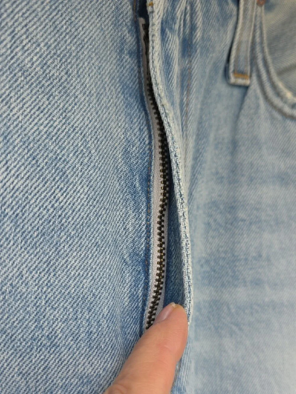 NEW $268 AGOLDE LEX LOW SLUNG BAGGY JEANS IN LIGHT BLUE #2 SIZE 27 - Picture 9 of 16
